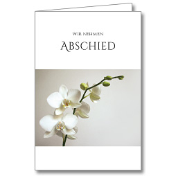 Trauerkarte Orchidee