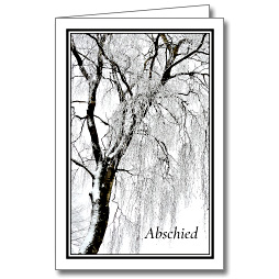 Trauerkarte Winter-Baum